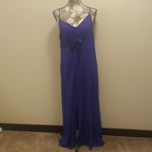 Boutique blue keyhole dress